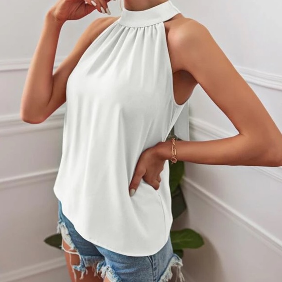 Boho tie back halter top - Picture 8 of 16